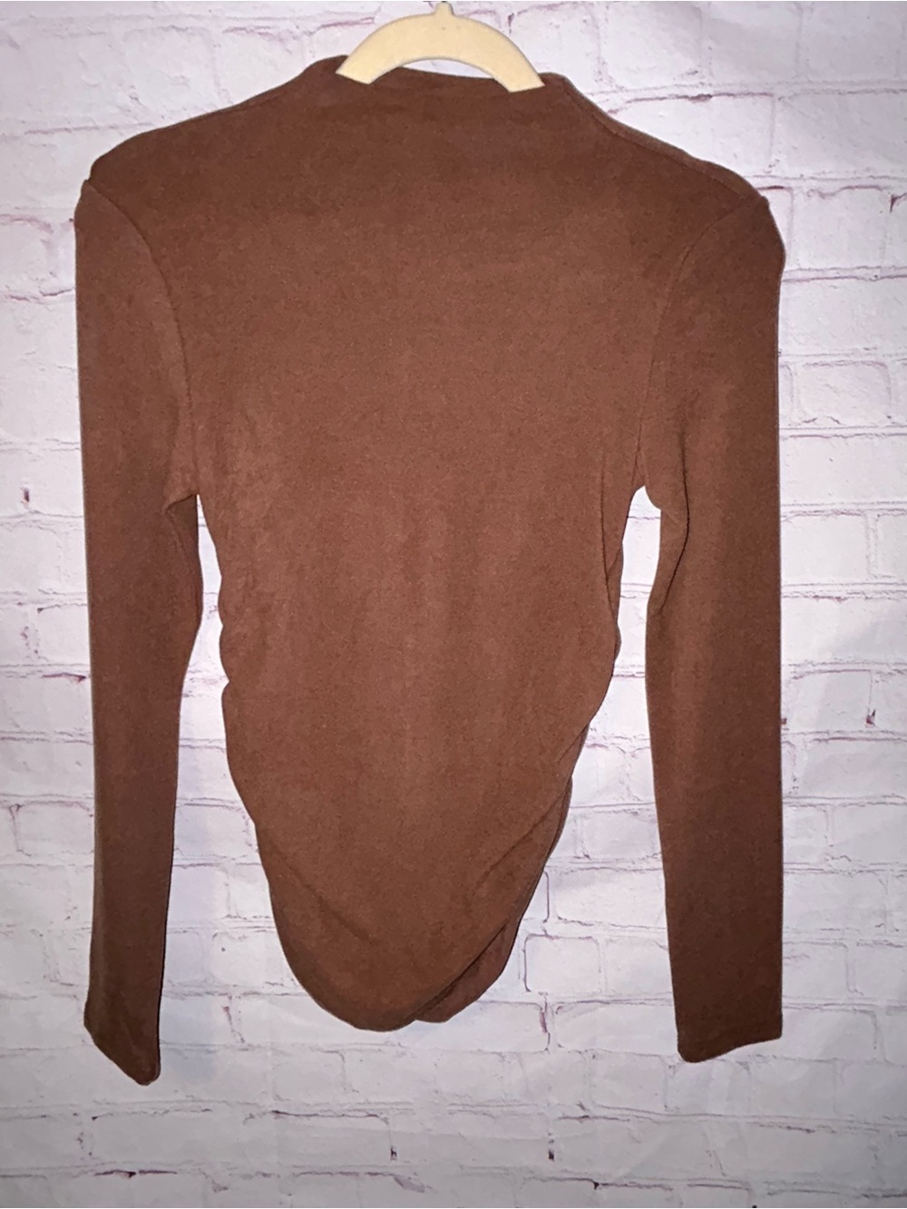 OGL ProWarm Thermal Ruched Sides Tuckable Mockneck Top women’s size S